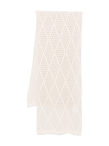 Purotatto Open-Knit Patterned Scarf