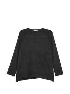 Purotatto Relaxed Crew Neck Knitted Sweater