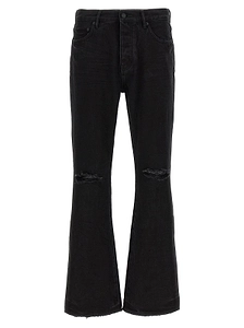 Purple Lancer Ripped Flared Jeans