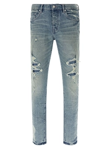 Purple P001 Repairs Skinny Jeans