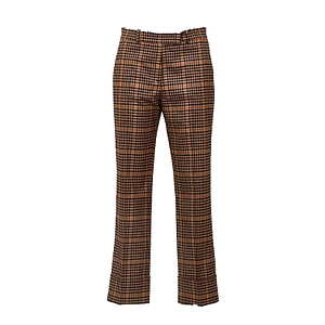 Ql2 Maura Z Checked Straight-Leg Pants