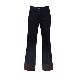 Ql2 Melody Au Contrast Hem Pants