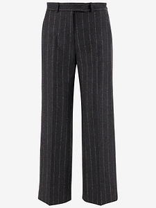 Ql2 Teodora Striped Wool Pants