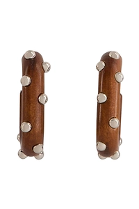 Rabanne Studded Hoop Earrings