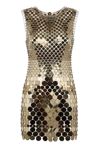 Rabanne Studded Disc Mini Dress