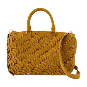 Rabanne Woven Top Handle Shoulder Bag