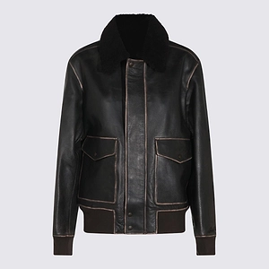 Rag & Bone Shearling Collar Bomber Jacket