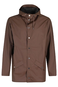 Rains Fishtail Hem Hooded Rain Jacket