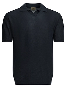 Rakki Marlon Brando Textured V-Neck Polo Shirt