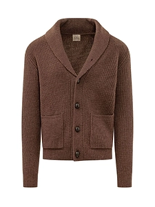 Rakki Shawl Collar Textured Cardigan