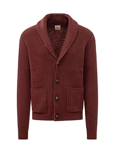Rakki Shawl Collar Textured Cardigan