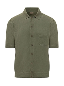 Rakki Thevoice Button-Front Polo Shirt