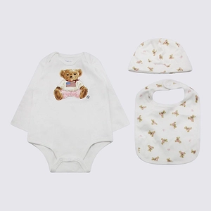 Ralph Lauren Kids Bear Print Bodysuit Set