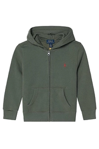 Ralph Lauren Kids Logo-Embroidered Zip-Up Hoodie