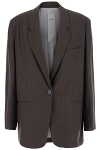Rame Single-Breasted Pinstripe Blazer