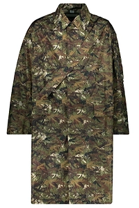 Random Identities Patterned Trench Coat
