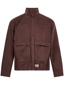 Ranra High Neck Logo Patch Jacket