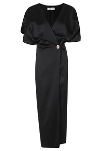 Raquel Diniz Anastasia Draped Midi Dress