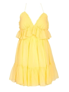 Raquel Diniz Lory Ruffled Short Dress