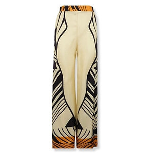 Raquel Diniz Sofia Wide-Leg Printed Pants