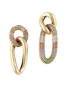 Rasna Bijoux Pavé Link Earrings