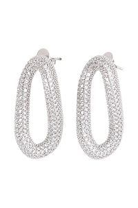 Rasna Bijoux Pavé Teardrop Earrings