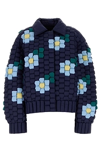 Raxxy Floral Motif Padded Jacket