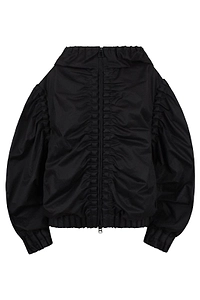 Raxxy Ruched Zipped Hoodie