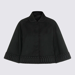 Raxxy Quilted Trim Cape