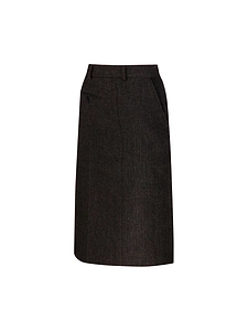 Re Code Side Drape Checked Skirt