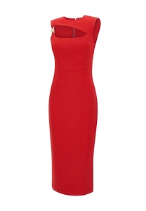 Rebecca Vallance Cameron Cut-Out Midi Dress