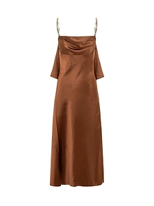 Rebecca Vallance Phoenix Rose Draped Midi Dress