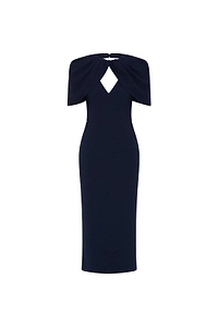 Rebecca Vallance Xena Cape Midi Dress