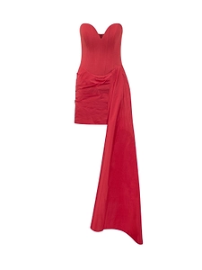 Rebecca Vallance Zarya Mini Draped Dress