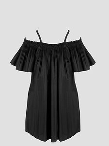 Redvalentino Pleated Strapped Top