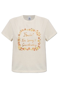 Re/Done 1950S Boxy Floral Print T-Shirt