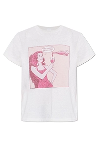 Re/Done Graphic Printed Crewneck T-Shirt