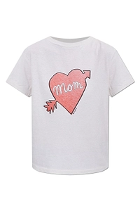 Re/Done Heart Mom Print T-Shirt