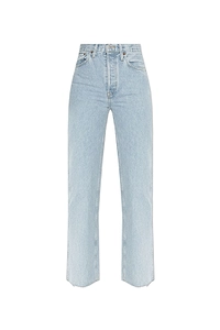 Re/Done High-Rise Straight-Leg Jeans