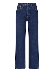 Re/Done High-Rise Straight-Leg Jeans
