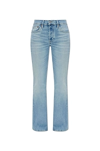 Re/Done Mid-Rise Flared Jeans