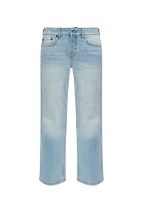 Re/Done Slim Straight Cropped Jeans
