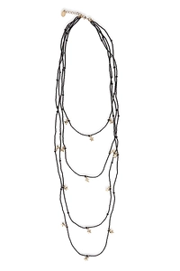 Redvalentino Bead Embellished Layered Necklace