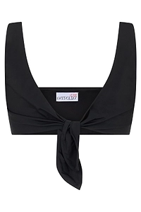 Redvalentino Front-Tied Sleeveless Cropped Top