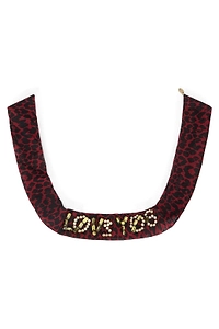 Redvalentino Leopard-Printed Embellished Headband