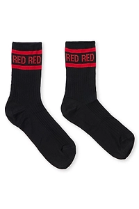 Redvalentino Logo Intarsia Knitted Socks
