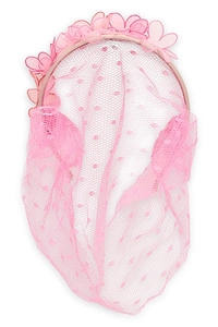 Redvalentino Meshed Floral-Detailed Headband