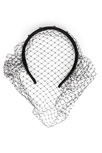 Redvalentino Meshed Embellished Headband