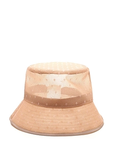 Redvalentino Polka Dot Printed Mesh Bucket Hat