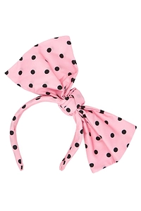 Redvalentino Polka Dot Bow-Embellished Headband
